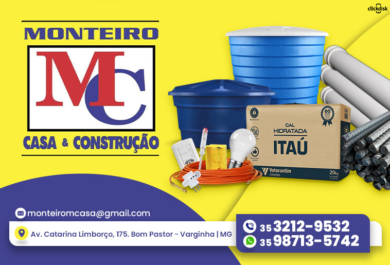Banner MONTEIRO CASA E CONSTRUÇÃO WHATSAPP